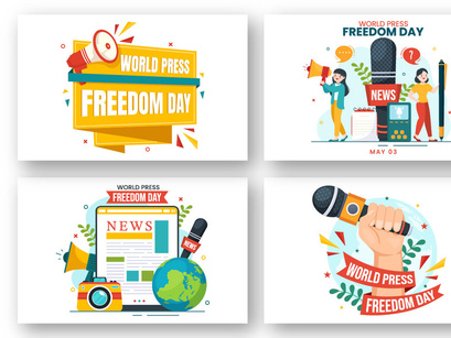 16 World Press Freedom Day Illustration