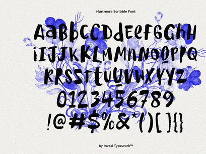Hurtmore - Scribbles Font