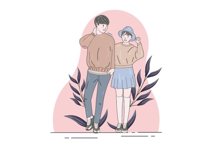 Portrait Couple, Hand drawn illustrations