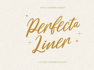 Perfecta Liner - Handwritten Script preview picture