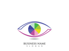 Branding Identity Corporate Eye Care vector logo design