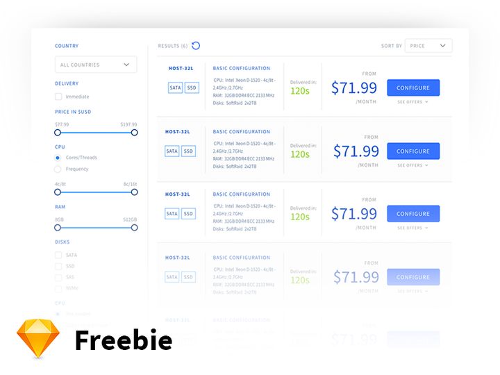 Product Search Tables