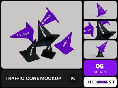 Traffic Cone Mockup