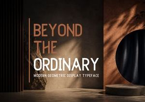 RUVENA – Modern Experimental Display Font