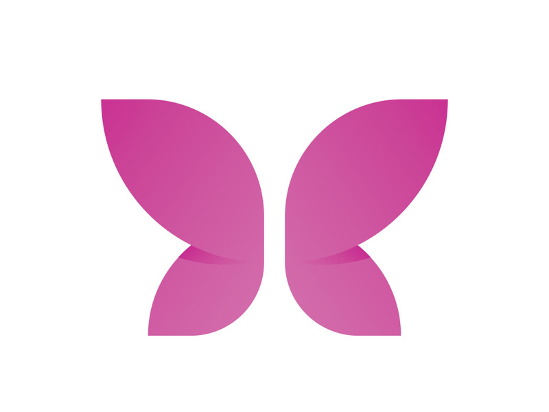 Beauty Butterfly Logo vector template