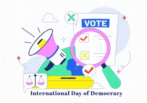 10 International Day of Democracy Illustration