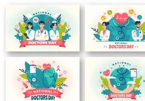 12 National Doctors Day Illustration