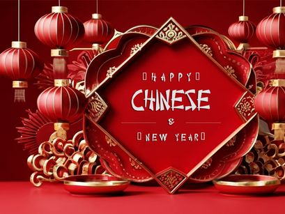 PSD 3d rendaring realistic chinese new year background bundles