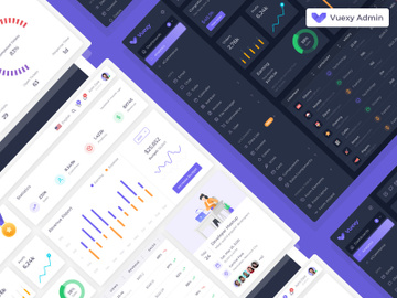 Vuexy – Figma Admin Dashboard UI Kit w/ Atomic Design System preview picture