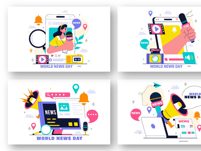 10 World News Day Illustration