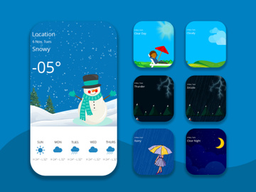 Weather Mock-ups Illustrations preview picture