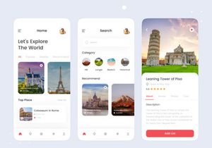Travel Mobile App UI kit