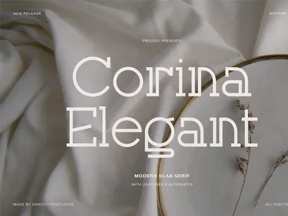 Corina Elegant | Modern Slab Serif