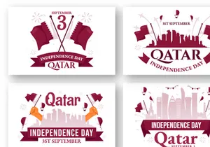 12 Qatar Independence Day Illustration