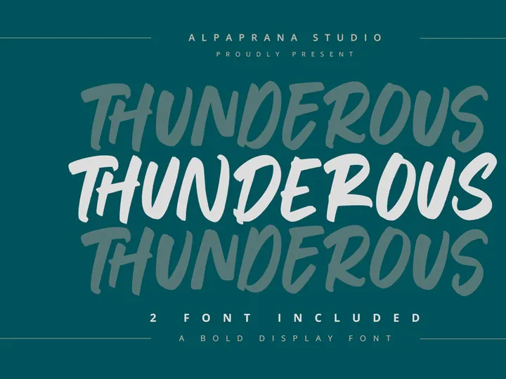 Thunderous - Bold Display Font