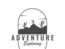 cactus plant logo template.