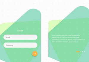 Signin and Introduce screens concept for mobile app