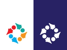 Community, network and social icon design template