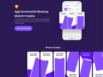 Free App Screenshot Mockup preview picture