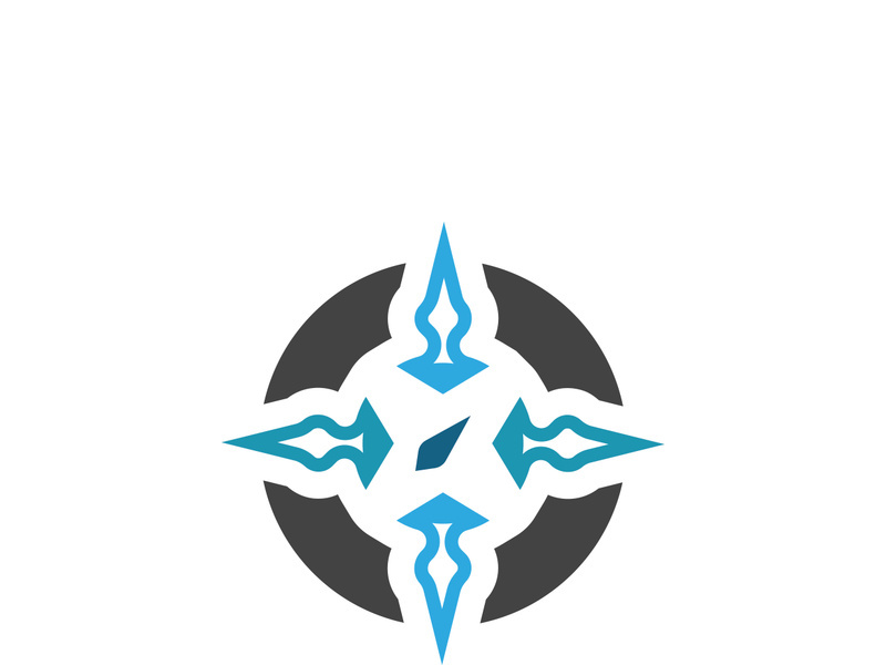 Compass logo template vector icon illustration design