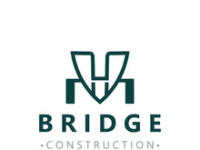 Minimalist Bridge logo suitable for building and construction workers vector design