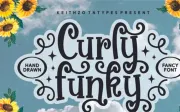 Curly Funky Font