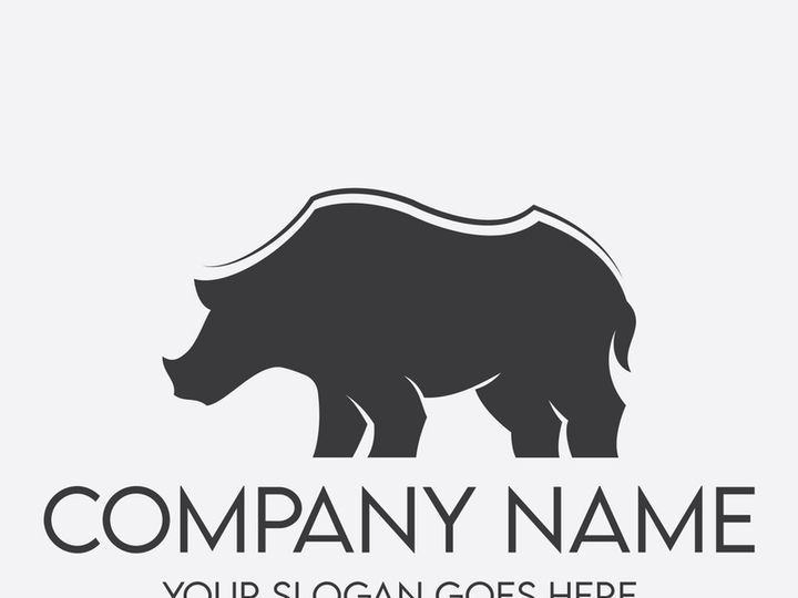 A rhino logo symbolizes