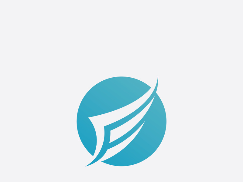 Falcon Wing  Vector Logo Icon Template