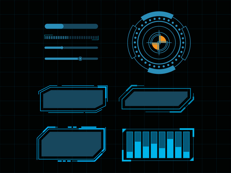 Futuristic user interface illustration