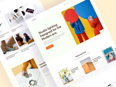 Amily-Blog & Magazine Landing Pages