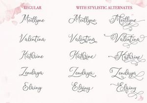 Meillyne Script Font