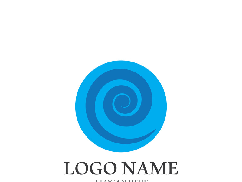 Wave beach vector illustration design logo