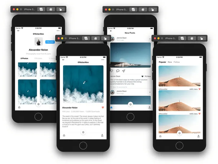 Instagram-like Travel app design