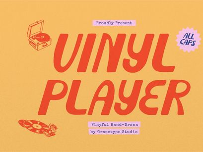 Vinyl Player | Playful Hand Drawn