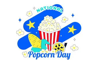11 National Popcorn Day Illustration