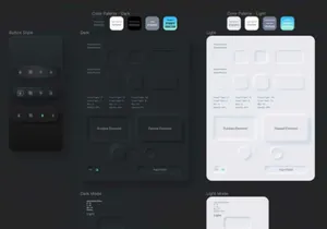 Neumorphic UI Kit – Tesla App