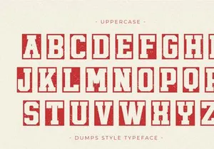 Dumps Style - Display Font