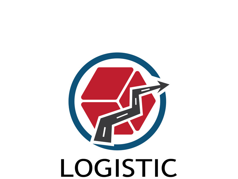 logistics logo icon illustration vector design  distribution symbol  delivery of goods  economy  finance