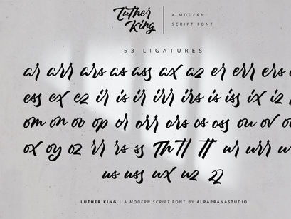 Luther King - Modern Script Font