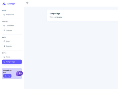 MatDash Free Vuetify NuxtJs Admin Dashboard Template