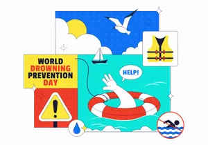 10 World Drowning Prevention Day Illustration
