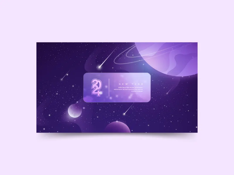 Modern 2024 Universe Wallpaper Design