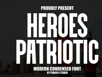 Heroes Patriotic - Modern Sans preview picture