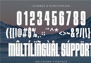 Meltdown - Condensed Sans Serif