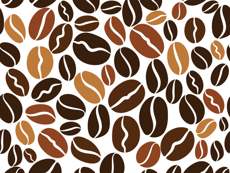 Coffee bean icon illustration