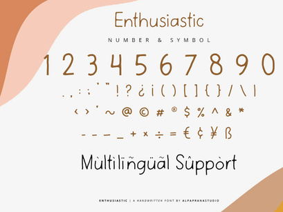 Enthusiastic - Handwritten Font