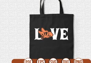Butterfly LOVE t shirt Design