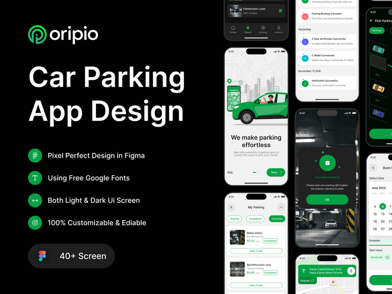 Car Parking App UI Kit