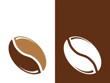Coffee bean icon vector illustration template