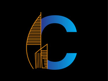 Letter C Construction Logo Design – Modern & Professional